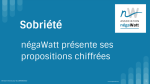Sobriété : négaWatt présente ses propositions chiffrées vignette