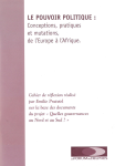 Le pouvoir politique : Conceptions, pratiques et mutations, de l’Europe à l’Afrique vignette