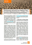 Ensuring Access to Water for Crisis-Affected Populations vignette