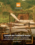 “Ahora no tenemos nada” Estudio sobre vivienda, tierra y propiedad de comunidades indígenas desplazadas en Guatemala